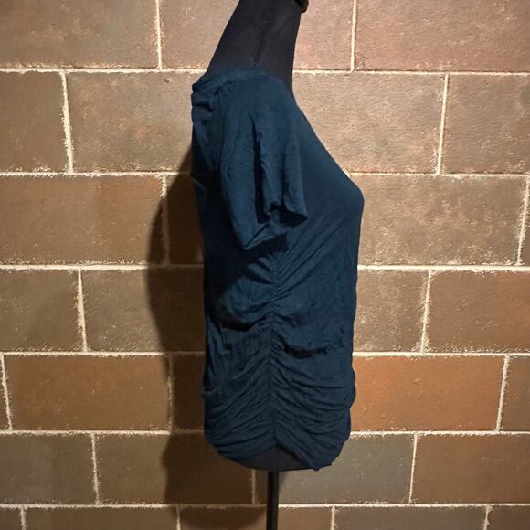 Pink Blush Ruched Maternity Short Sleeve T-Shirt Top Women's S Small - Picture 4 of 8